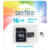 Карта памяти, Perfeo MicroSDHC 16GB (Class 10) + адаптер / PF16GMCSH10AES