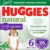 Подгузники-трусики детские, Huggies Natural Mega 6 15кг