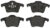 Тормозные колодки, Brembo P86019