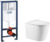 Унитаз подвесной с инсталляцией, Triton Pro Verso VO-0832 + GROHE Rapid SL 38772001