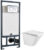Унитаз подвесной с инсталляцией, WeltWasser Rotbach 004 GL-WT + Marberg 507 RD