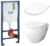 Унитаз подвесной с инсталляцией, AM.PM Spirit C701738WH + C707858WH + 38772001