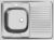 Мойка кухонная, Ukinox STD800.600 5C 0LS