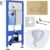 Унитаз подвесной с инсталляцией, Roxen StounFix Dual Fresh 968332