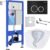 Унитаз подвесной с инсталляцией, Roxen StounFix Dual Fresh 968339