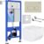 Унитаз подвесной с инсталляцией, Roxen StounFix Dual Fresh 966666