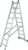 Лестница-стремянка Новая высота NV 122 алюминиевая двухсекционная 2×9 ступеней