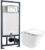 Унитаз подвесной с инсталляцией, WeltWasser Telbach 004 GL-WT + Marberg 507 SE