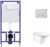 Унитаз подвесной с инсталляцией, Roca The Gap Clean Rim A34647L000