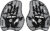 Лопатки для плавания, ARENA Vortex Evolution Hand Paddle 95232 15