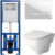 Унитаз подвесной с инсталляцией, AM.PM X-Joy C851701SC + Cersanit Link Pro S-IN-MZ-LINK_PRO + 64109